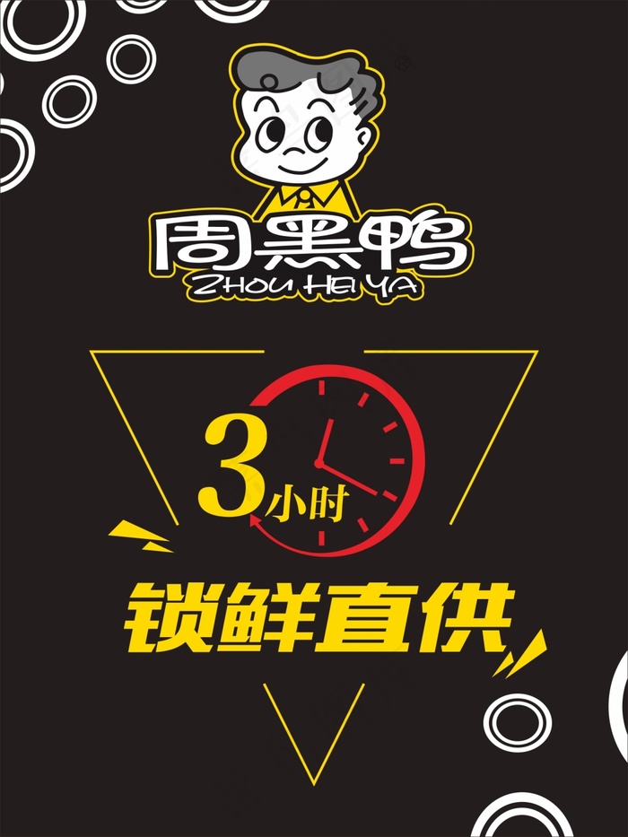 周黑鸭 新鲜直供 海报设计