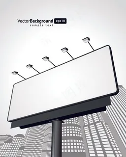 空白广告牌矢量素材 空白广告牌矢量素材