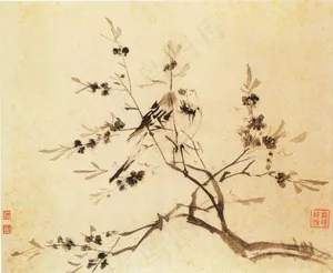 树枝上的小鸟
