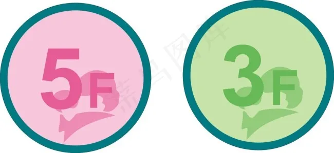 楼层指示牌cdr矢量模版下载