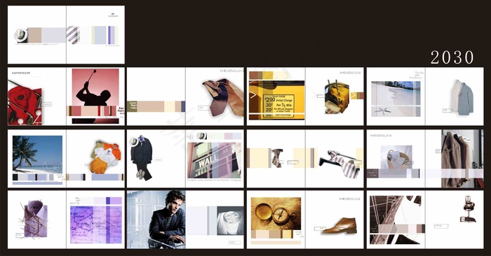 服装服饰企业画册cdr矢量图