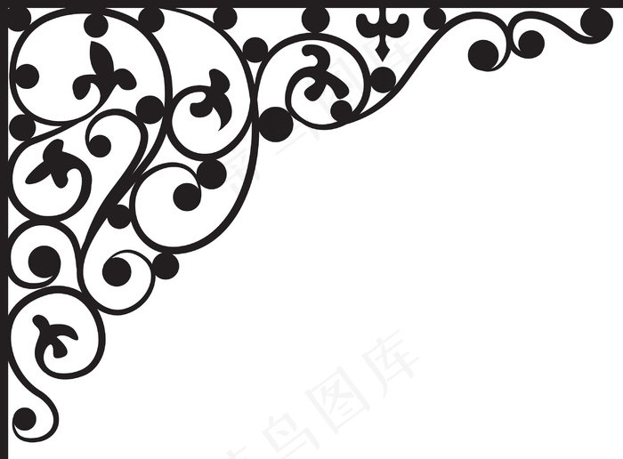 花角矢量元素eps,ai矢量模版下载