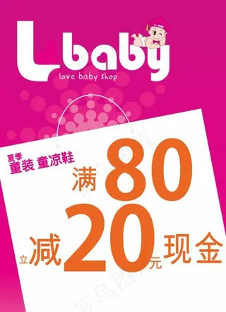 满减母婴店婴童店超市海报矢量