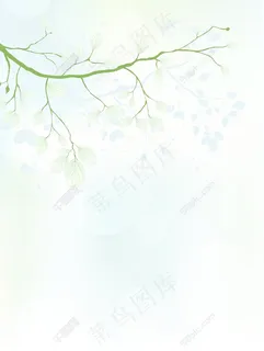 春天背景矢量插画