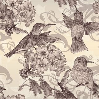 卡通可爱北欧童话梦幻儿童动物无缝平铺背景头像印刷矢量图片素材