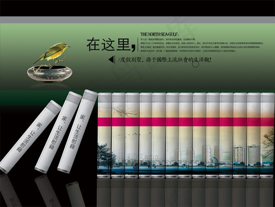 渡假别墅广告