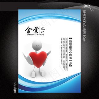 企业文化展板PSD模板下载