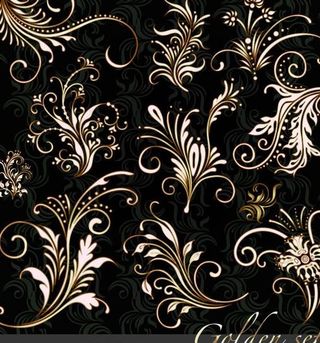 欧式花纹花边矢量素材图片