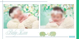 影楼儿童相册psd分层模板下载