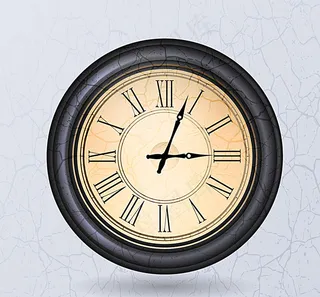 黑色复古时钟图片