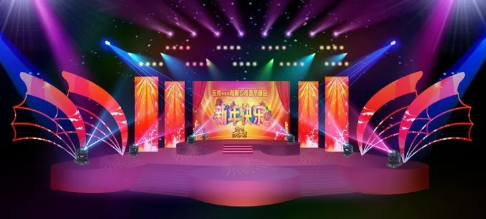 舞台灯光效果图图片