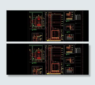 别墅主浴室详图图片