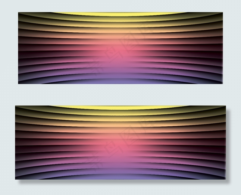 音乐炫丽光线舞台背景banner