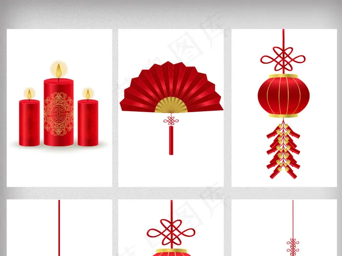 新年新春喜庆春节元素分层(1024X1541(DPI:72))psd模版下载