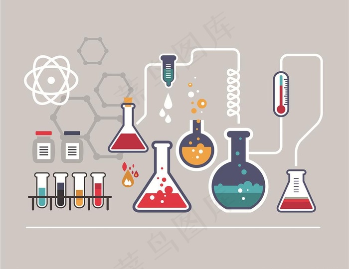 化学实验eps,ai矢量模版下载