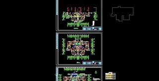 十七层建筑楼家庭装修平面图