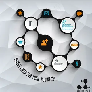 低面化抽象微立体图片