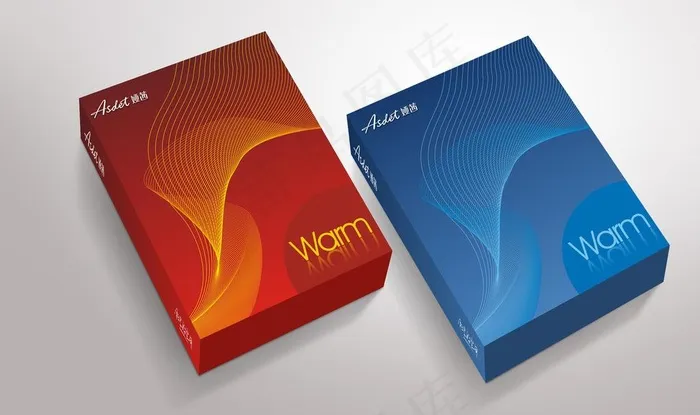 保暖衣包装（展开图）图片cdr矢量模版下载