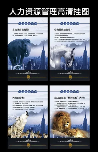 人力资源文化管理挂图4套