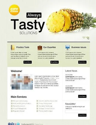 商务css xhtml网页模板图片