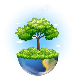 绿色背景矢量图