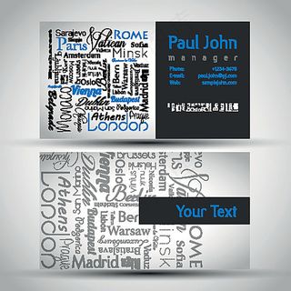 简约时尚名片模板