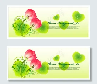 矢量花朵广告设计图素材