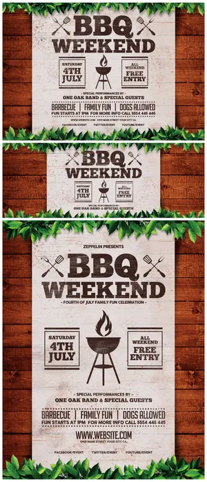 文字排版设计Barbecue