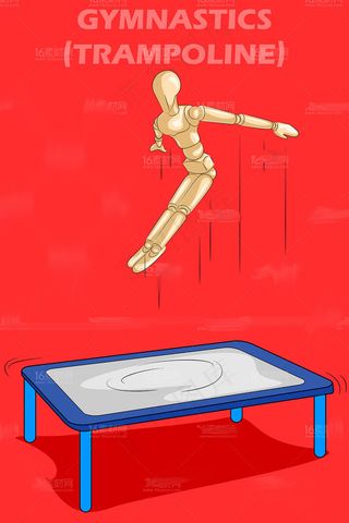 创意木偶运动人物设计矢量素材