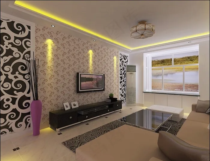 电视背景墙装修设计效果图