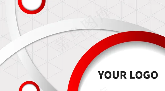 红色简约商务广告名片设计模版