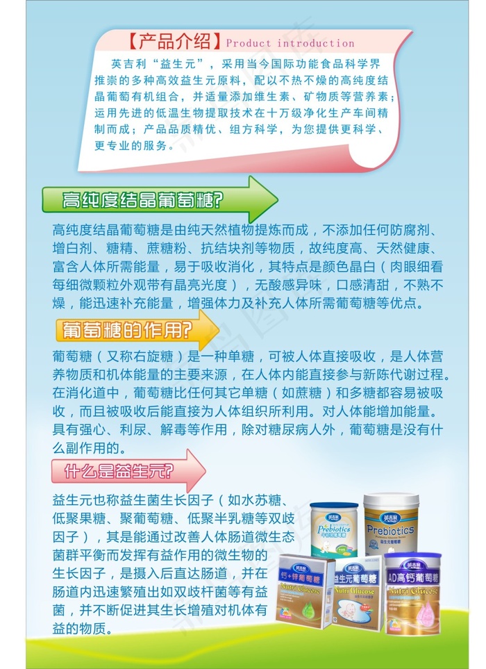 葡萄糖宣传单cdr矢量模版下载