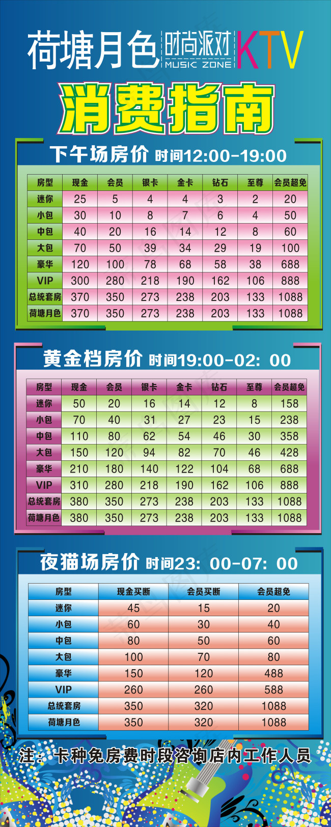 消费指南 价格表cdr矢量模版下载