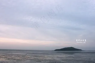 鱼鳞云落日图片