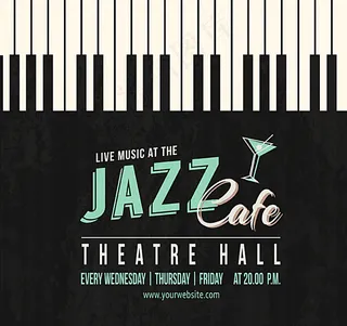 钢琴键盘海报图片