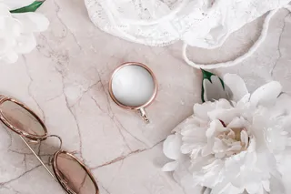 简约小清新文艺风插花静物摆拍背景