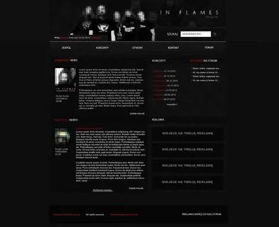 音乐门户网站模板PSD分层（无网页...