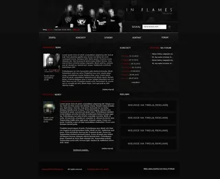 音乐门户网站模板PSD分层（无网页...