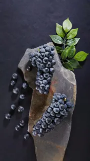 石块上的葡萄高清摄影图片 石块上的葡萄高清摄影图片