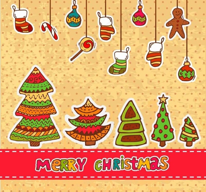 卡通圣诞背景图片