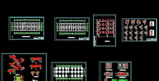 重庆市某三层中学教学楼建筑施工图