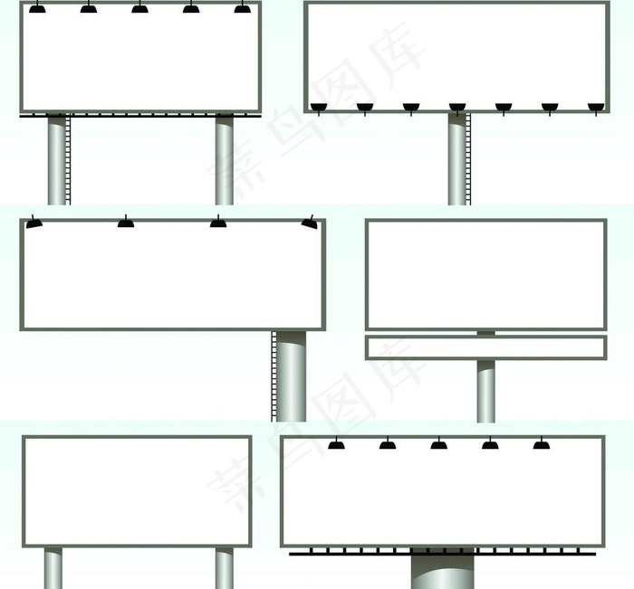 户外广告牌图片eps,ai矢量模版下载
