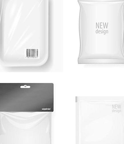 塑料袋包装矢量素材