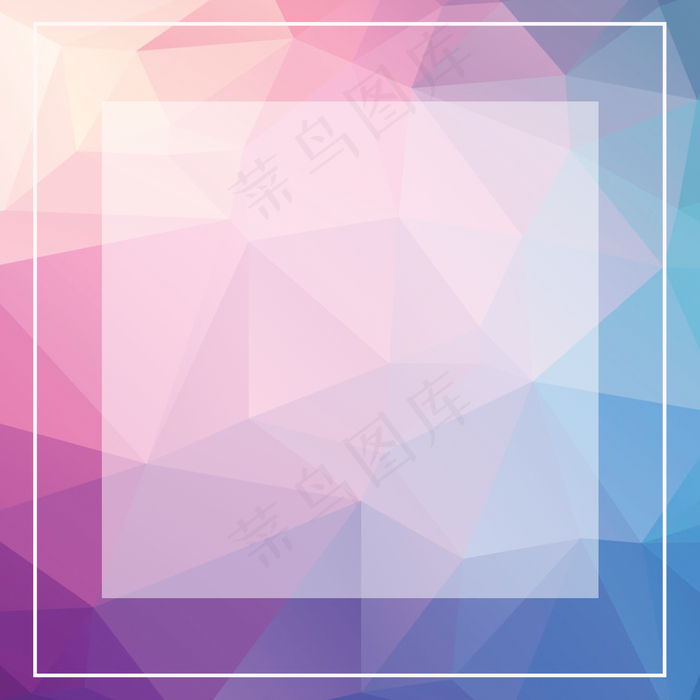 创意几何渐变风色块拼接banner背景