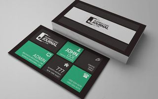 时尚创意名片设计模板psd素材下载