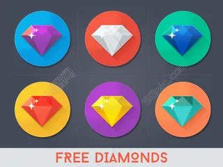 矢量钻石图标