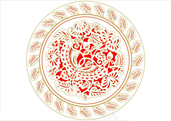 圆形花纹图案