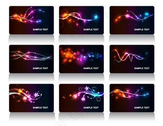 优美华丽卡02矢量