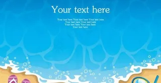 夏日沙滩海滩背景图片