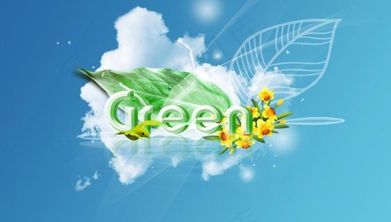 3d字体 清爽海报图片